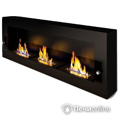 Биокамин ЭкоЛайф Fire Line Glass black burgundy в Щербинке